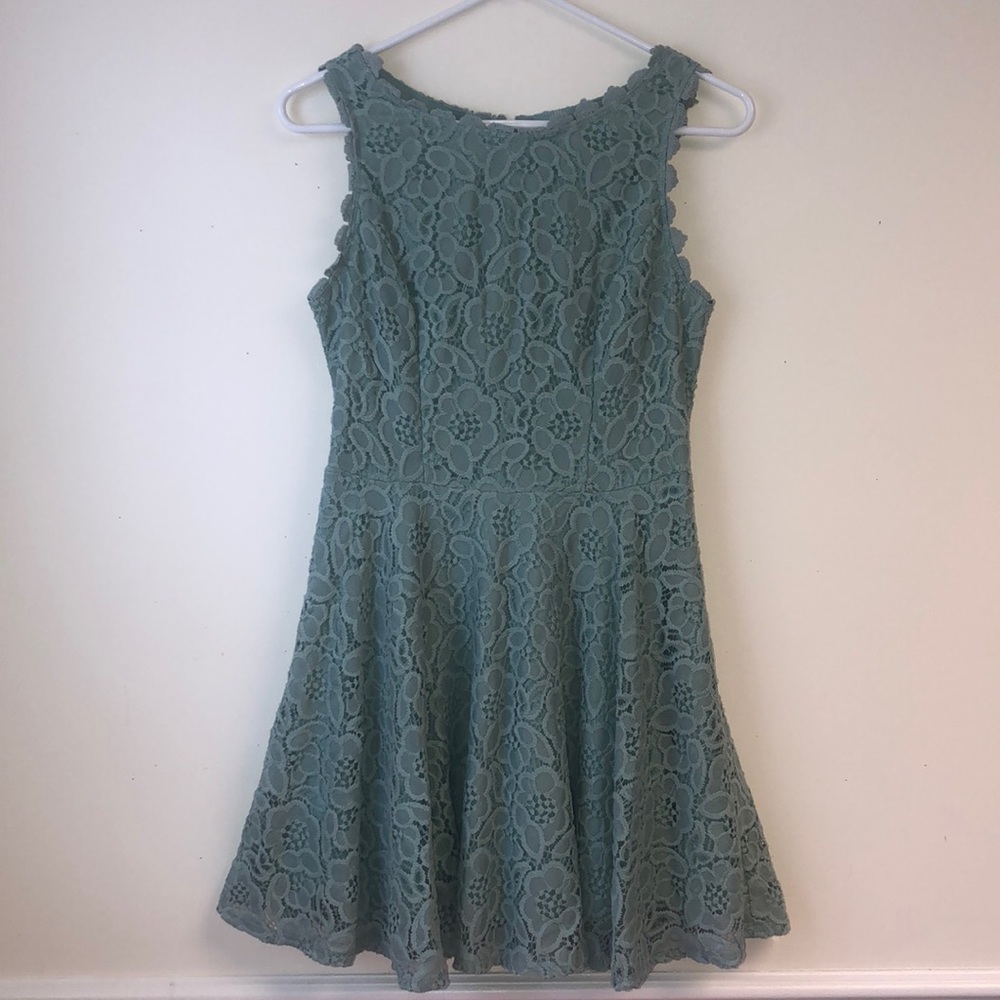 City Triangles Sage Lace Dress